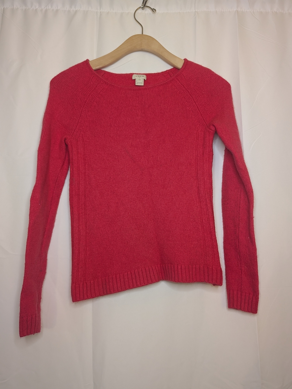 🔴5/$25 J. Crew Women's Crewneck Sweater - Raspberry Pink